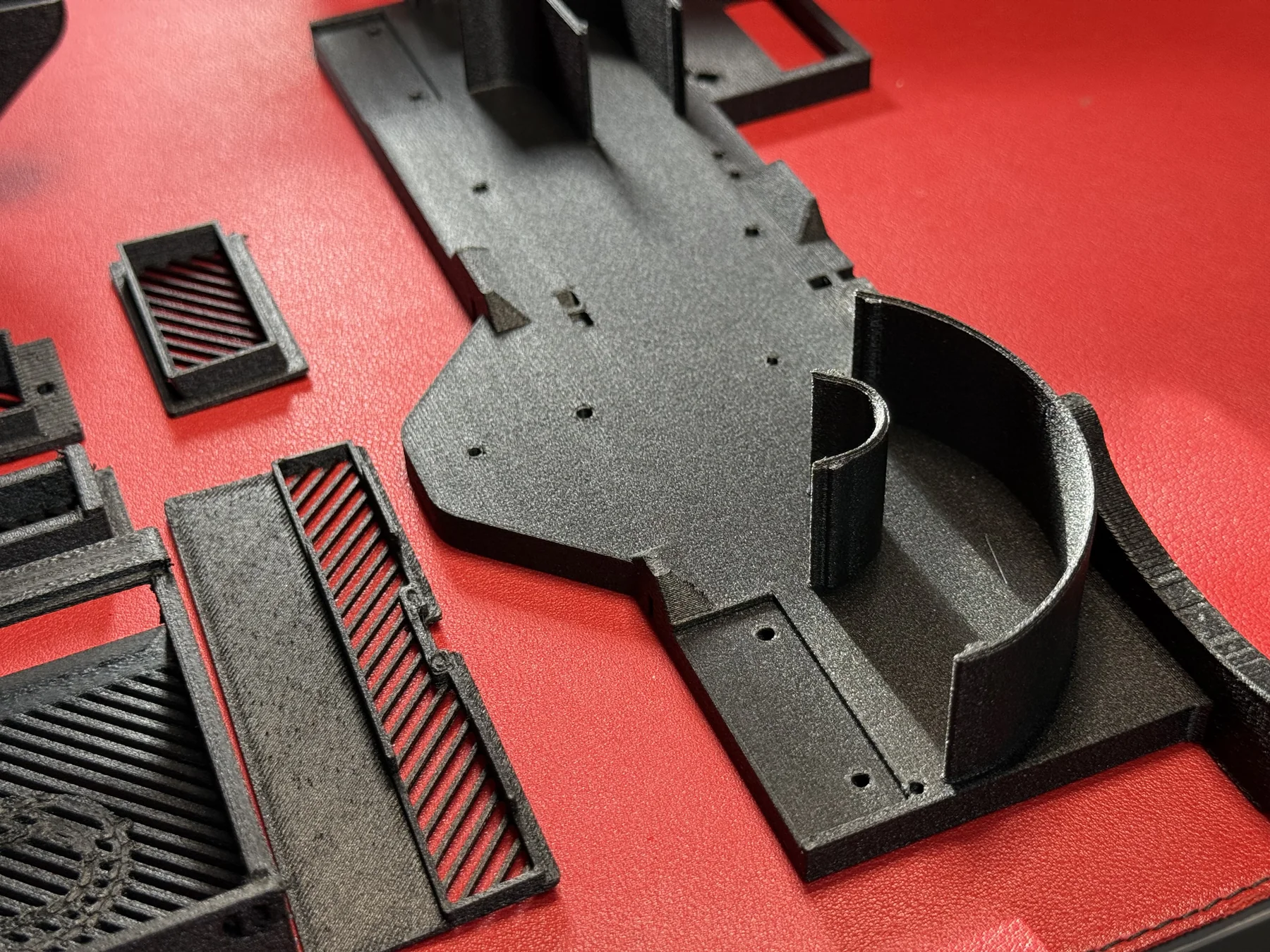 Complex PA6-CF engineering component manufactured by Phoenix Additive